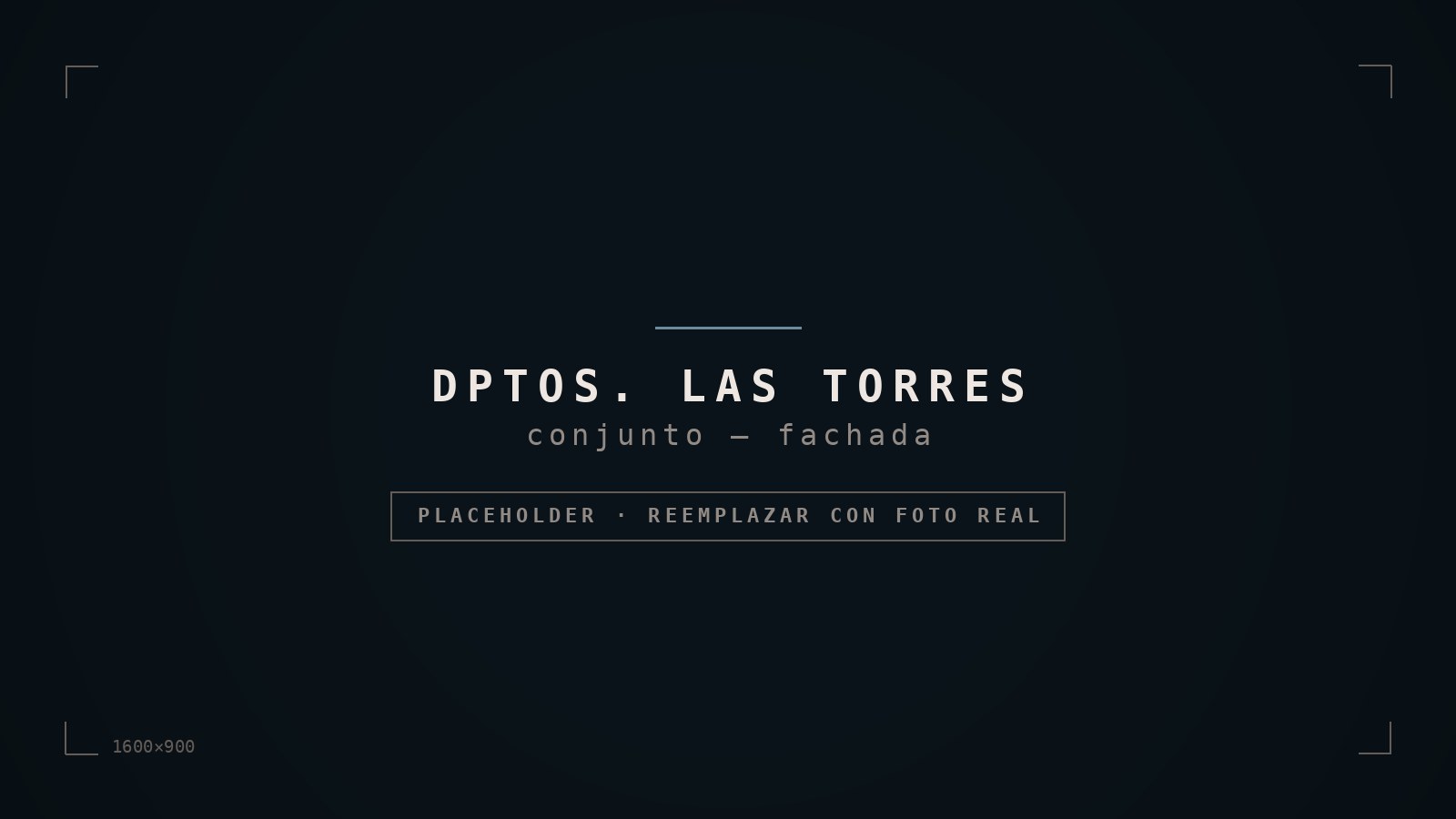 Conjunto de departamentos Las Torres tras la remodelación.